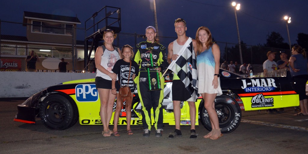 Alexandra O'Blenis, winner the Caleb Dunn 150 (photo - Ken MacIsaac)