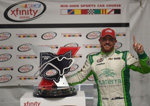 Justin marks celebrates his win (photo - NASCAR via Getty Images)