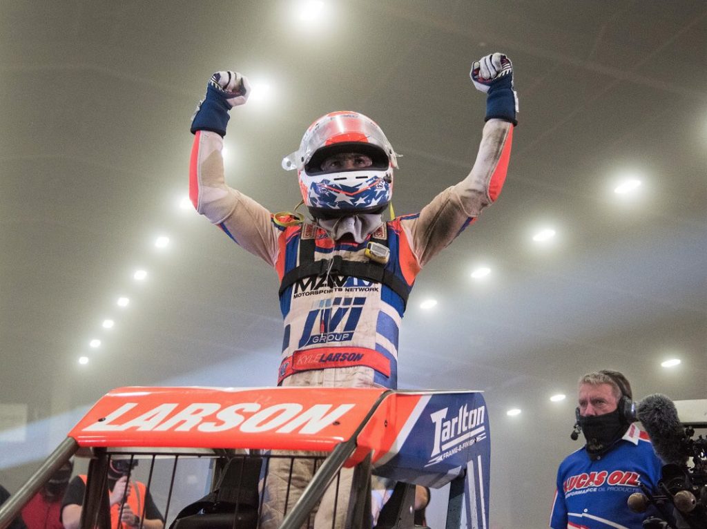 Kyle Larson Wins Second Straight Chili Bowl